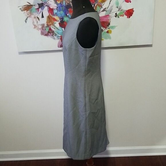 TAHARI Black and White Sleeveless Dress size 10 - Picture 5 of 11